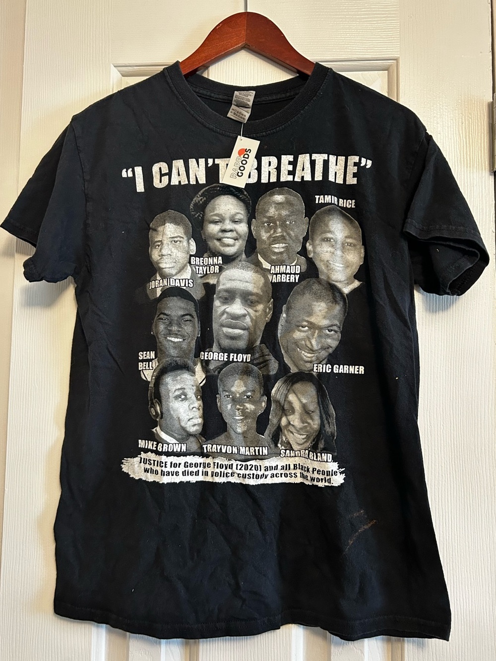 "I CAN'T BREATHE" Black Graphic Tee